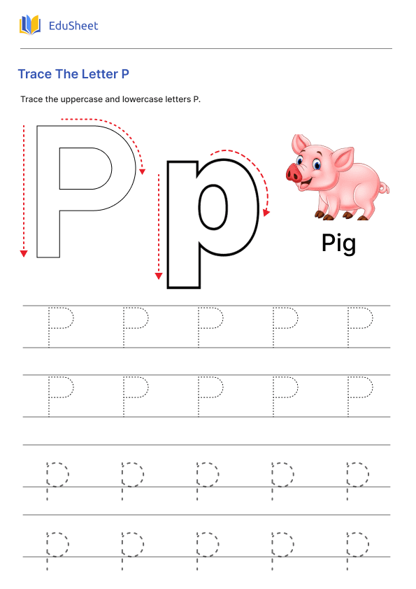 Trace The Letter P