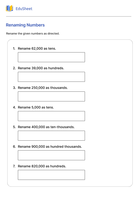 Renaming Numbers