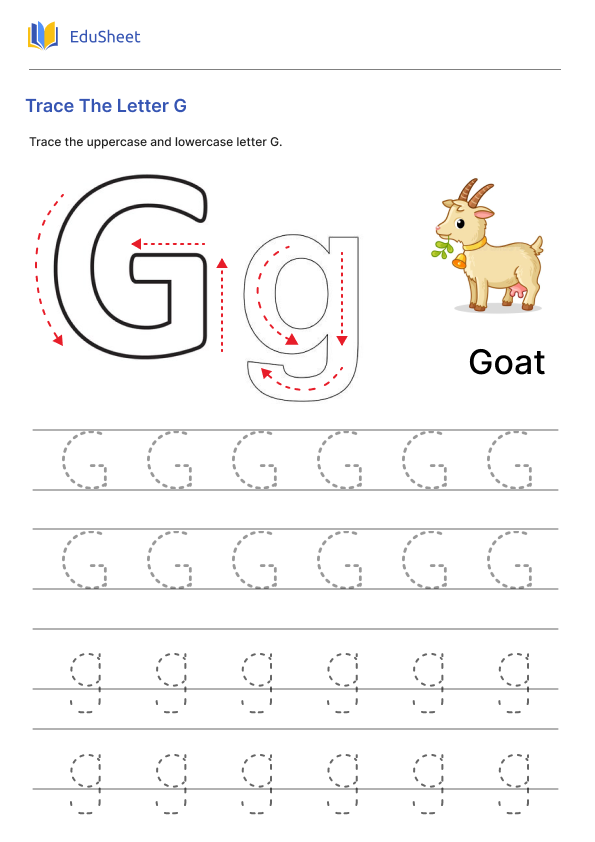 Trace The Letter G