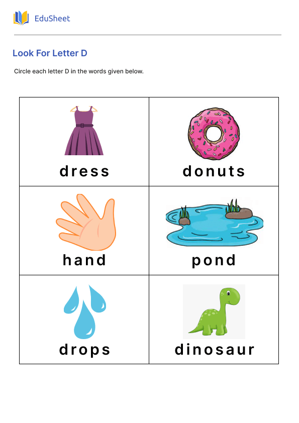 Look For Letter D