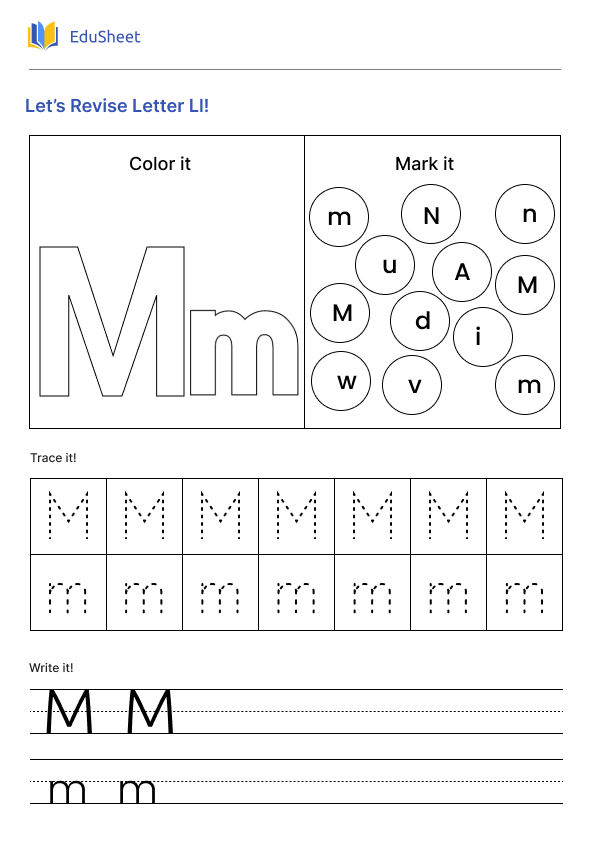 Let’s Revise Letter Mm!