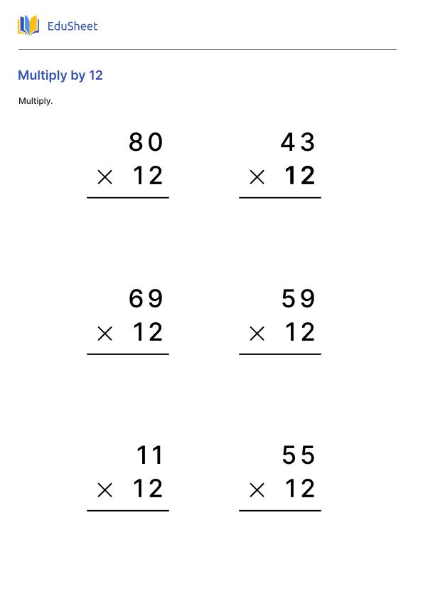 Multiply by 12 Part 1