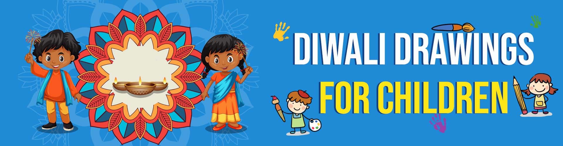 Diwali Drawings for children