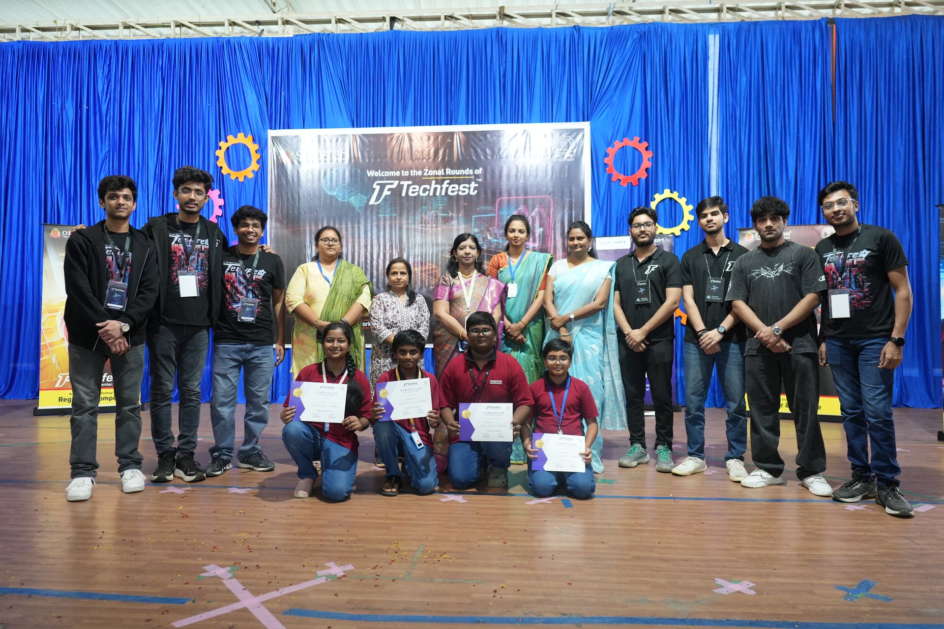 Orchids The International School students and mentors at the IIT Bombay TechFest 2025 in Bengaluru