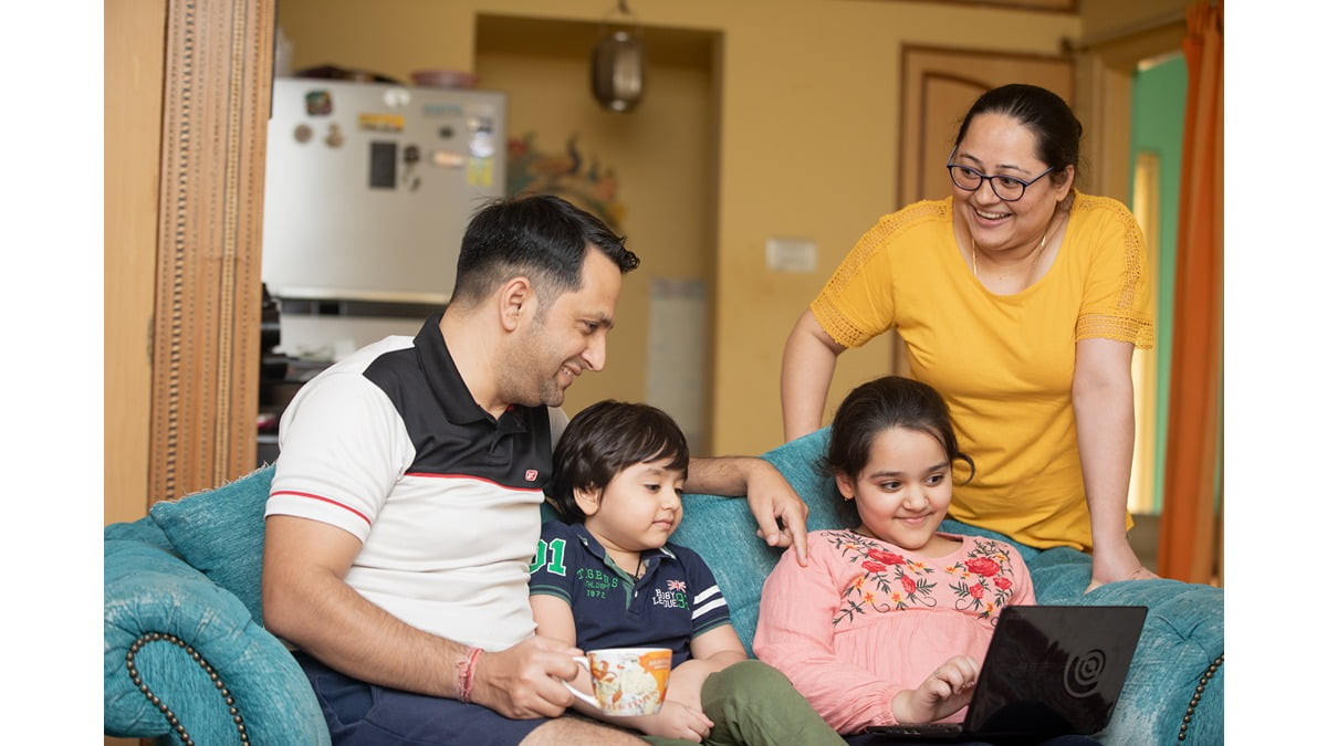 "children learning in home "