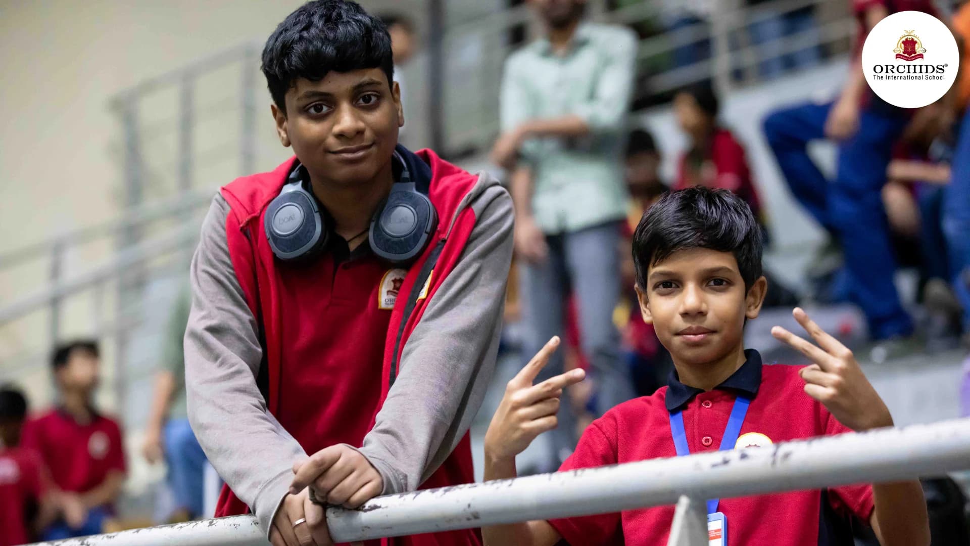 TechnoXian 2025 champions: Meet Orchids Thane’s gold-winning sumobot builders Marisetty Sai S and Parth Ankush Marisetty Sai S and Parth Ankush posing after winning gold at TechnoXian 2025