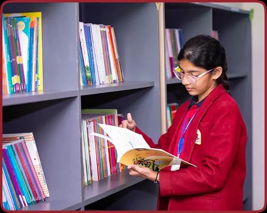 A library facility for you Library facility at Orchids, The International School, Dharwad