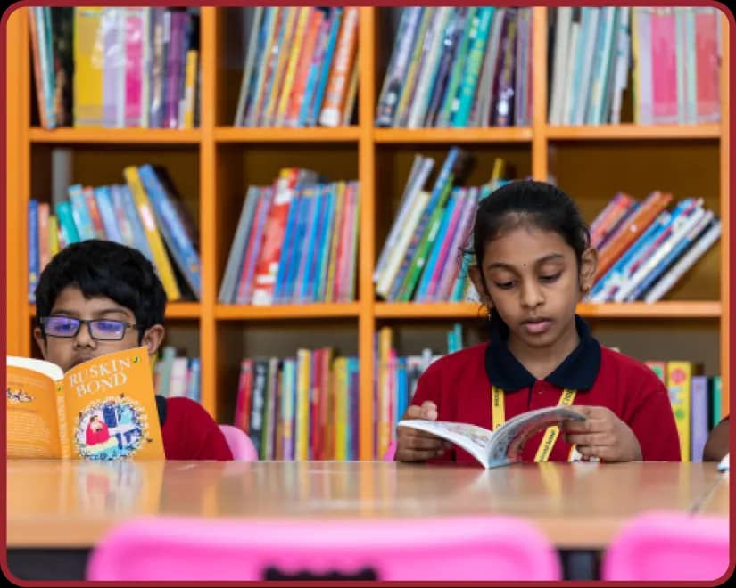 A library facility for you Library facility at Orchids, The International School, Bachupally