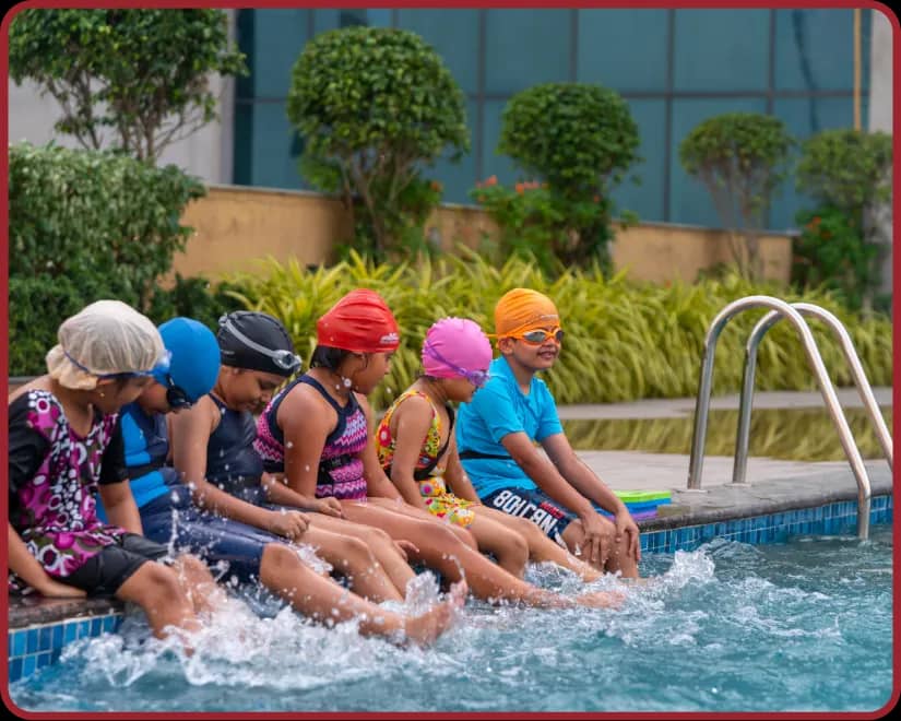 Learning to swim is a life skill Swimming pool at Orchids, The International School, Kanakapura Road