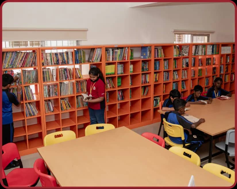 Your journey starts here Library facility at Orchids, The International School, Kanakapura Road