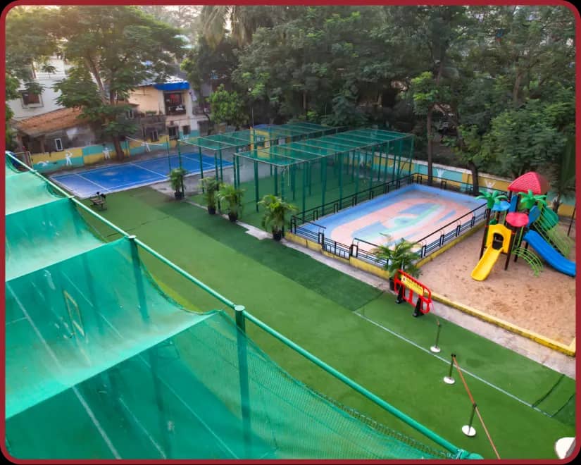 The Borivali lush, green campus.