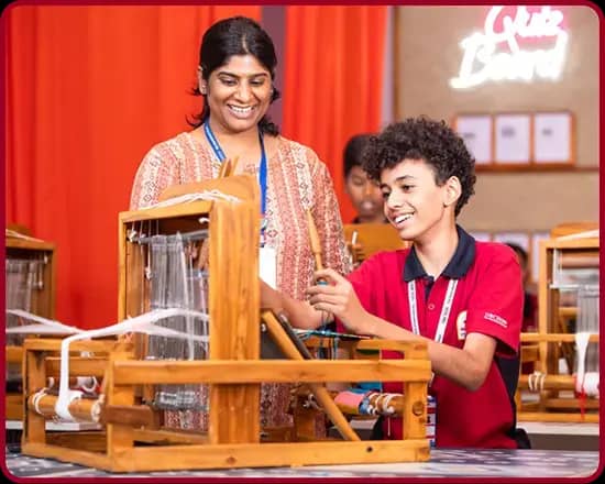 Weaving Lab Weaving Lab at Orchids The International School, Chh Sambhaji Nagar