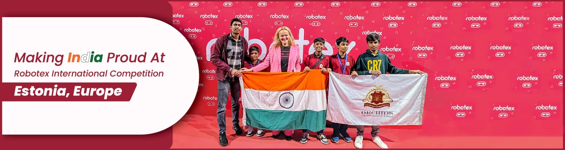 Orchids International School representing India at Robotex International Orchids International School representing India at Robotex International