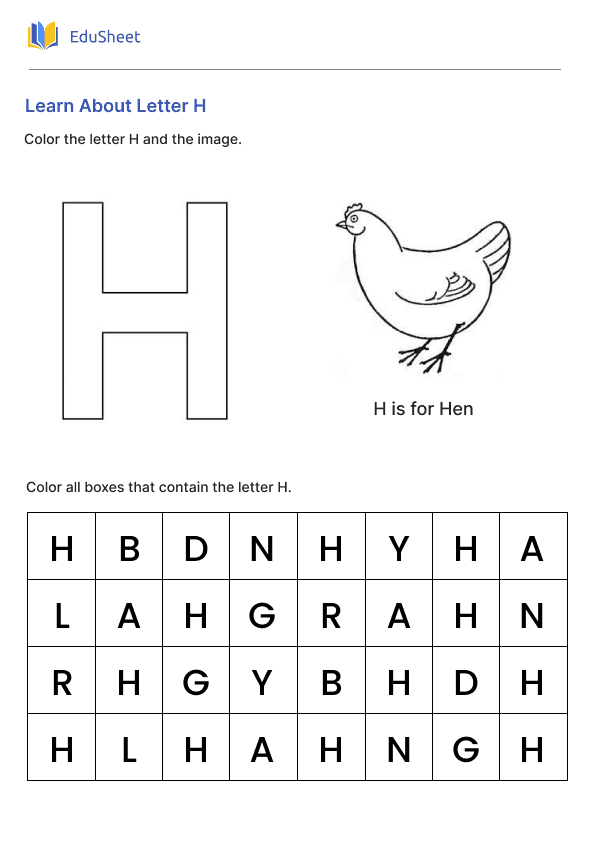 Learn About Letter H Learn About Letter H