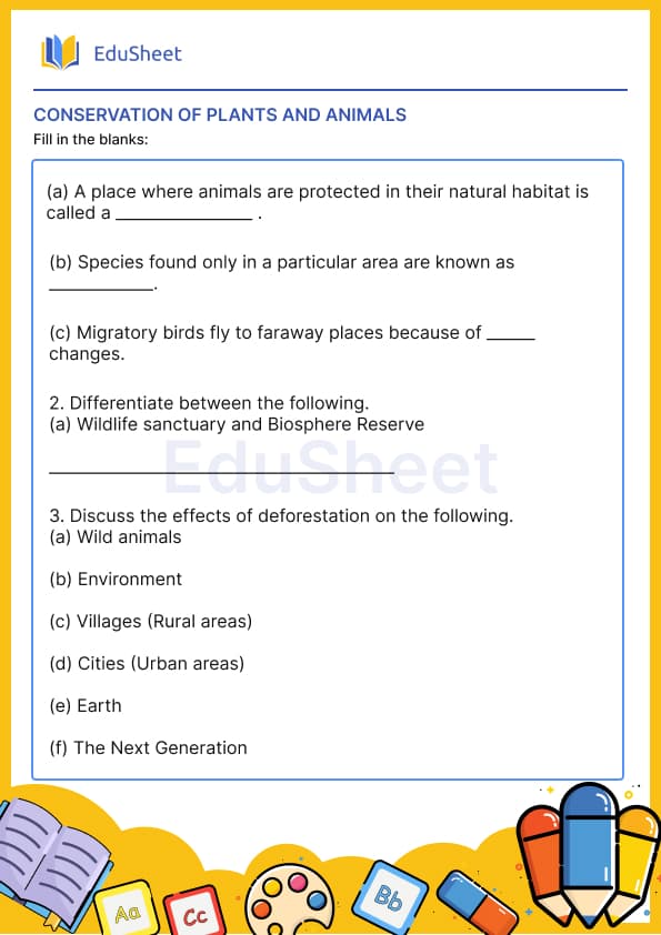 Conservation of Plants and Animals Conservation of Plants and Animals