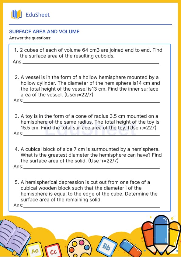 Surface Area and Volume Surface Area and Volume