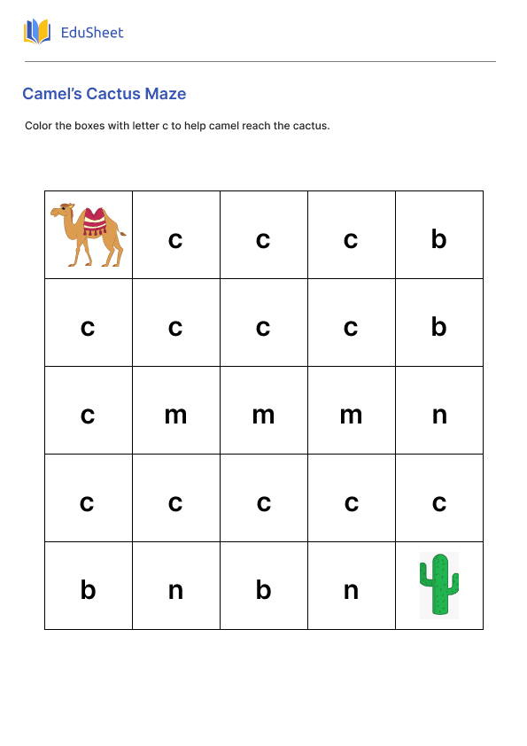 Camel’s Cactus Maze Camel’s Cactus Maze