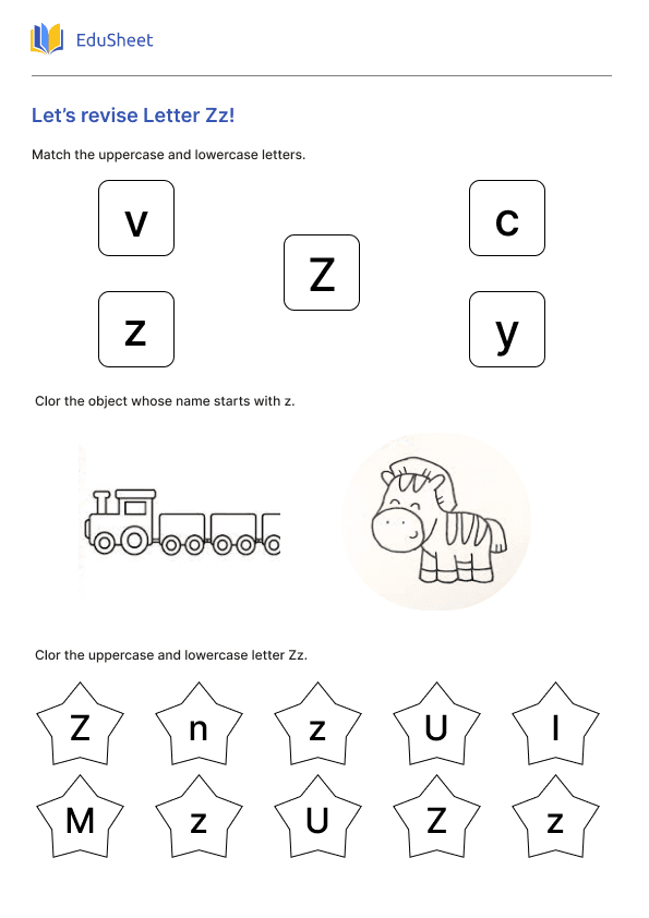 Let’s revise Letter Zz! Let’s revise Letter Zz!
