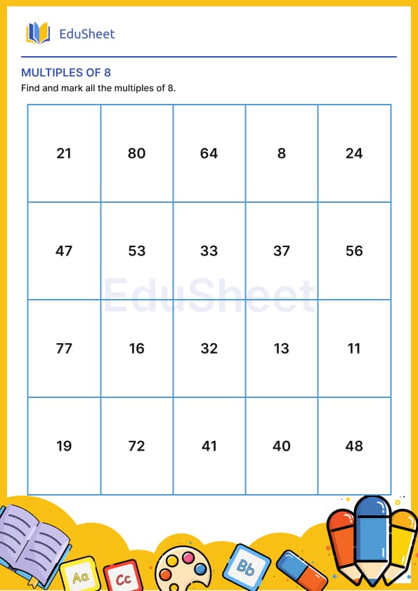 Multiples of 9 Multiples of 9