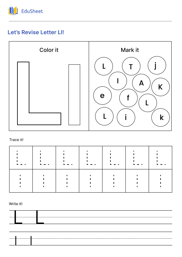 Let’s Revise Letter Ll! Let’s Revise Letter Ll!