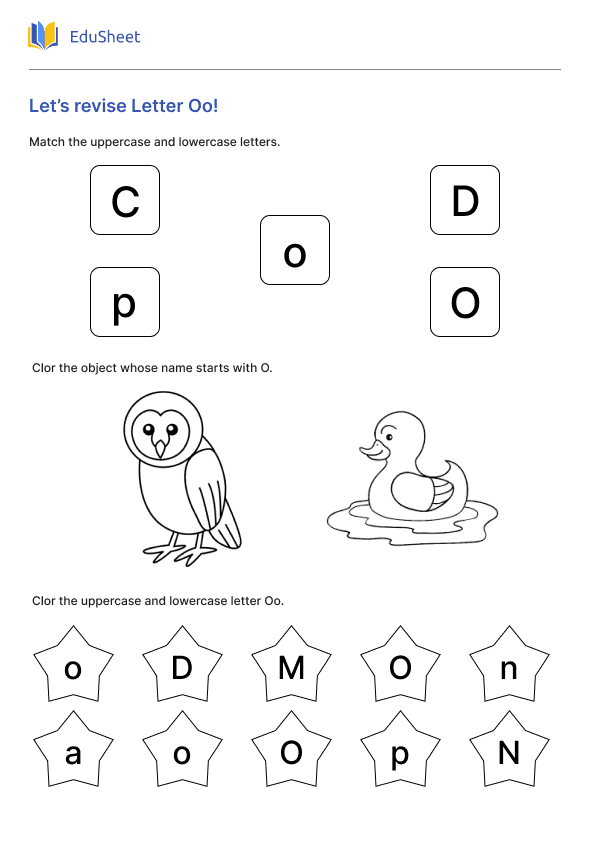 Let’s revise Letter Oo! Let’s revise Letter Oo!