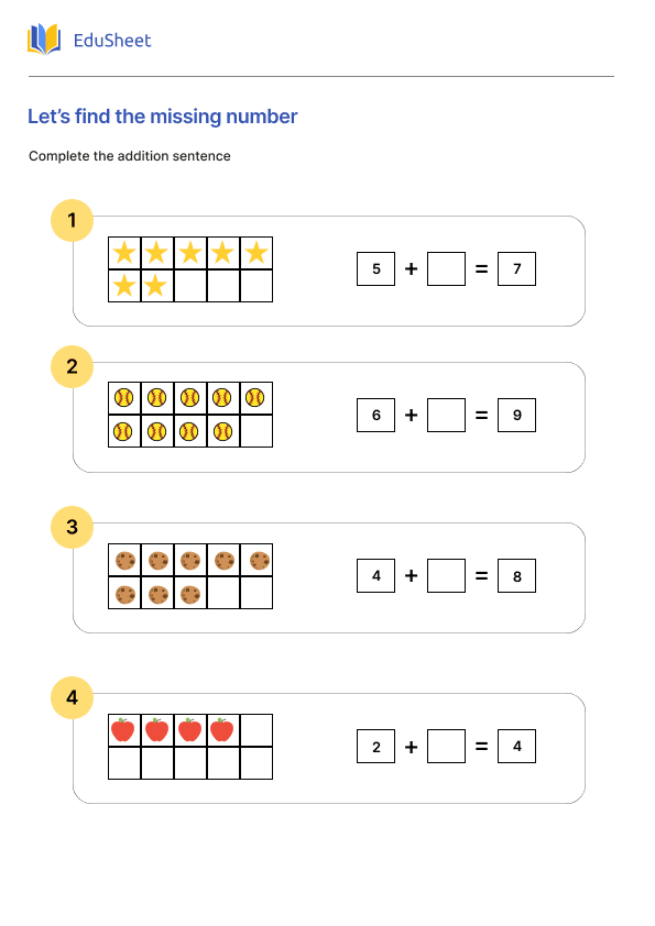 Let’s find the missing number Let’s find the missing number