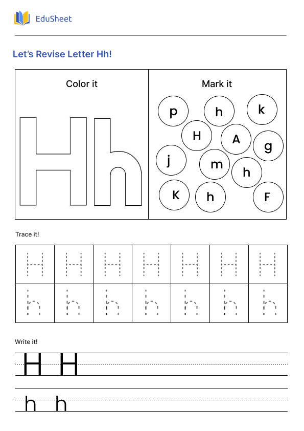 Let’s Revise Letter Hh! Let’s Revise Letter Hh!