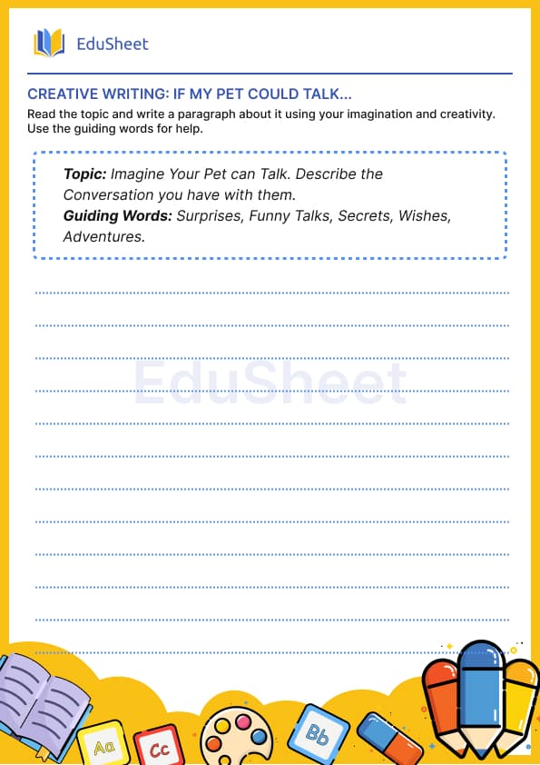 Creative writing: If my pet could talk. Creative writing: If my pet could talk.