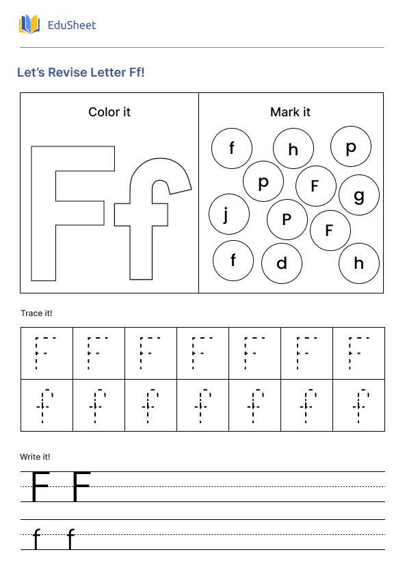 Let’s Revise Letter Ff! Let’s Revise Letter Ff!