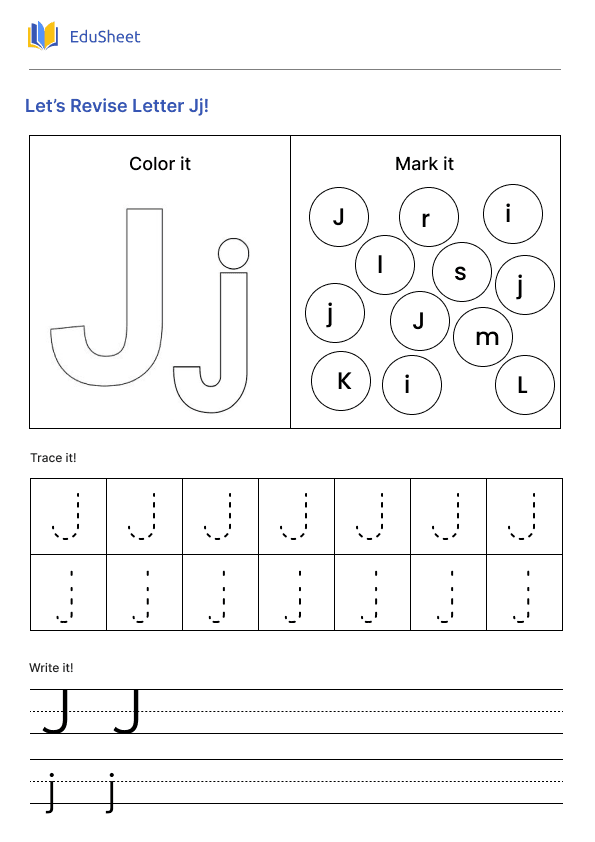Let’s Revise Letter Jj! Let’s Revise Letter Jj!