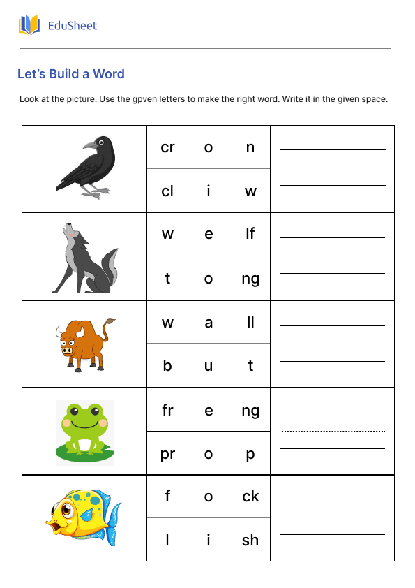 Let’s Build a Word Part 1 Let’s Build a Word Part 1