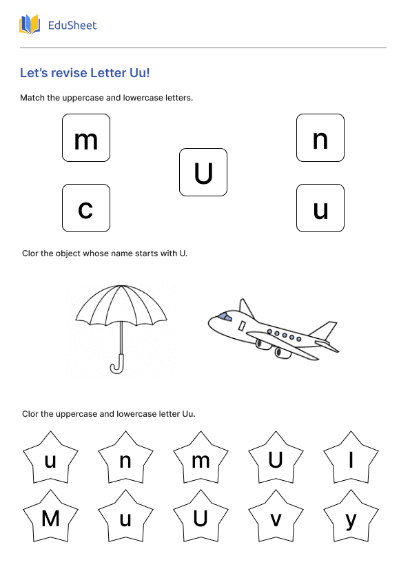Let’s revise Letter Uu! Let’s revise Letter Uu!