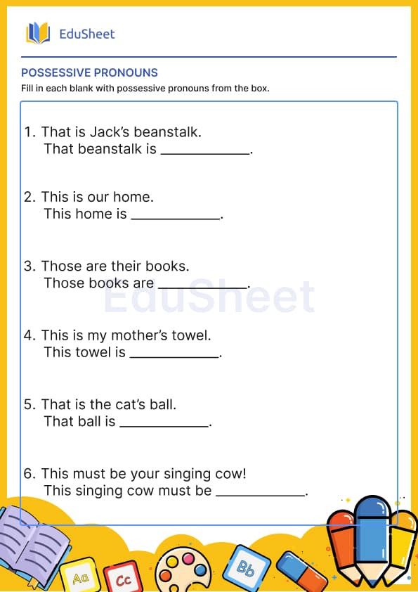 Possessive Pronouns Possessive Pronouns