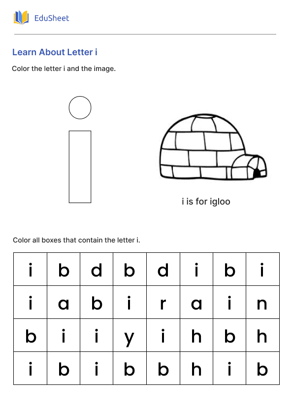 Learn About Letter i Learn About Letter i