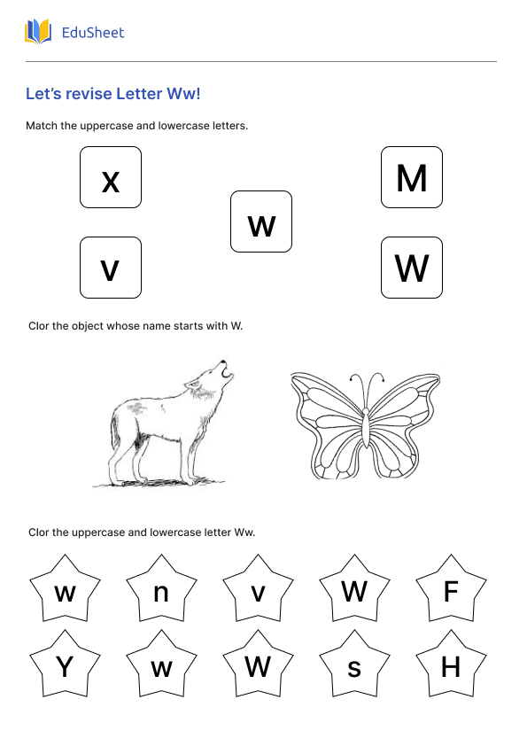 Let’s revise Letter Ww! Let’s revise Letter Ww!