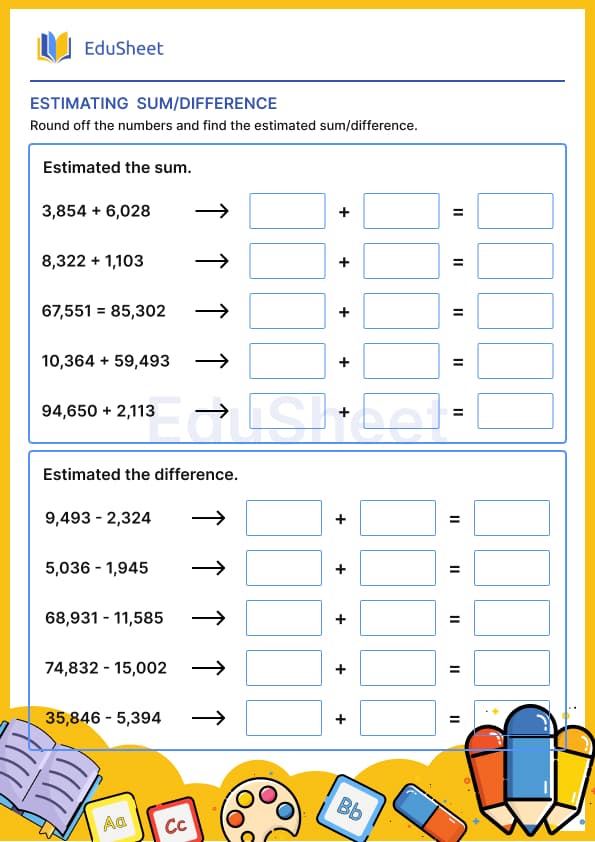 Estimating the sum/Difference Estimating the sum/Difference
